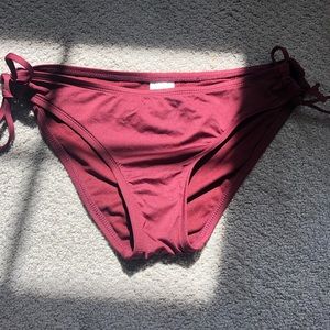 mission target brand maroon tie bikini